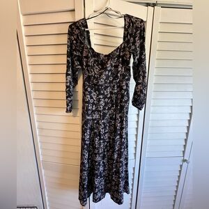 Vici Black and White Scoop Neck sundress